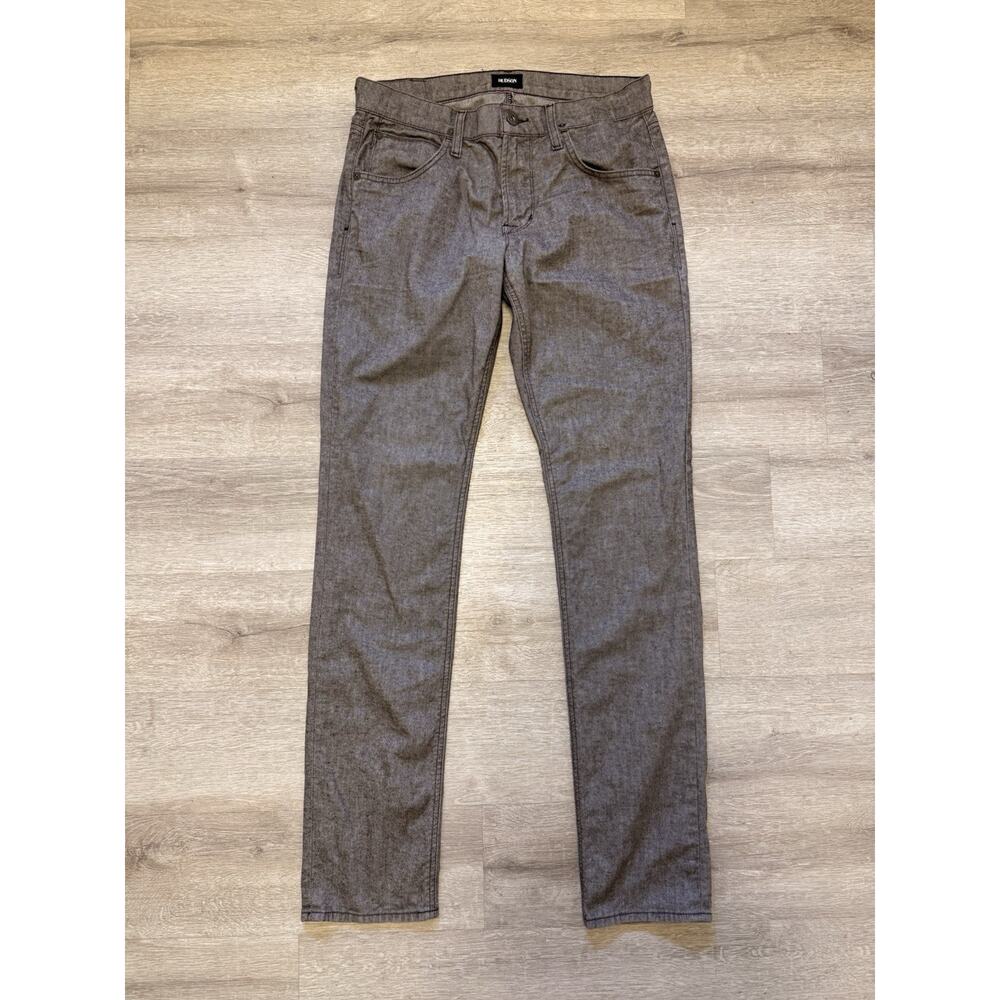 Mens 31x33 Hudson Jeans Blake Slim Straight Gray Slacks Casual Dress Pants
